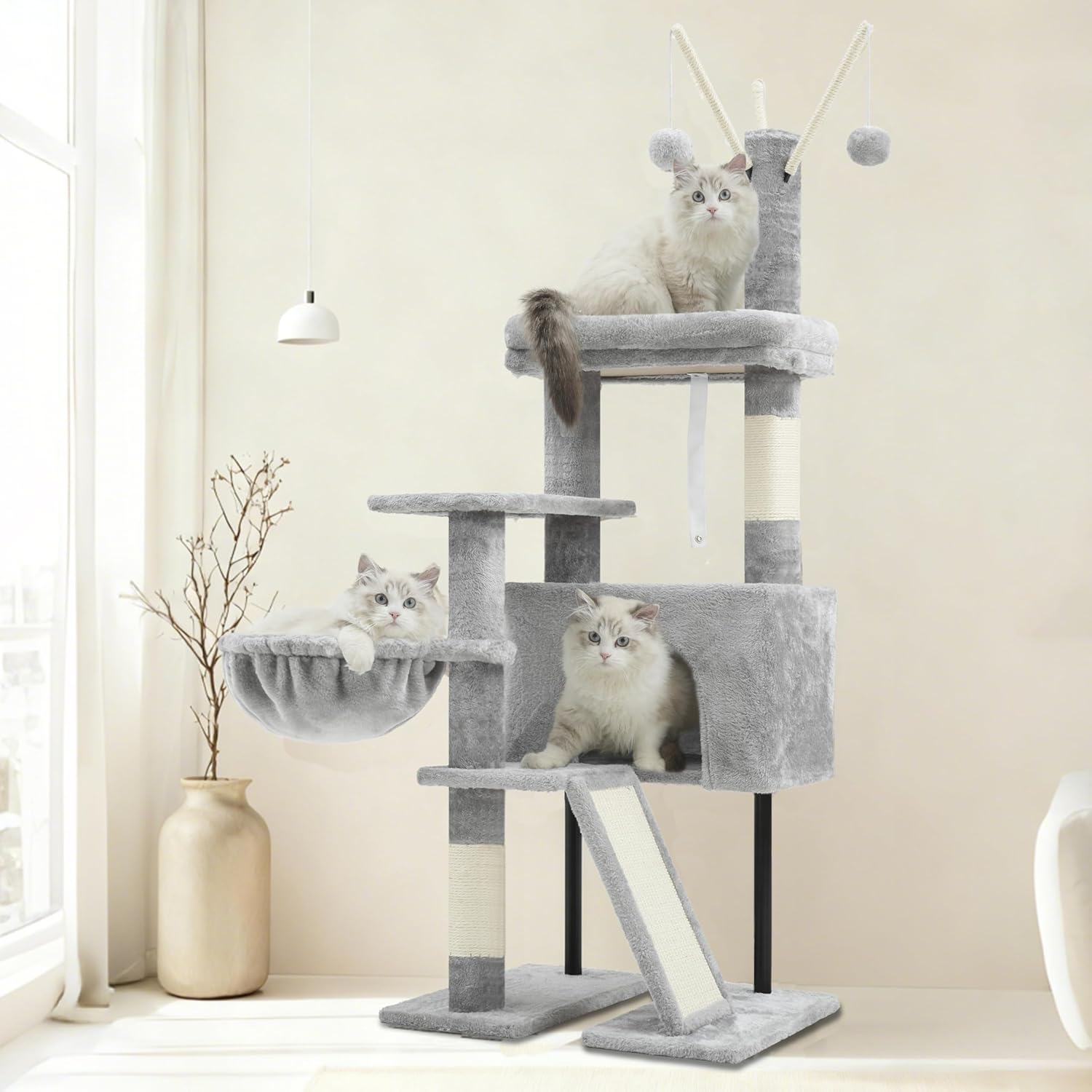 Cat Tree for Indoor Cats, Cat Tower with Scratching Post for Small Cat