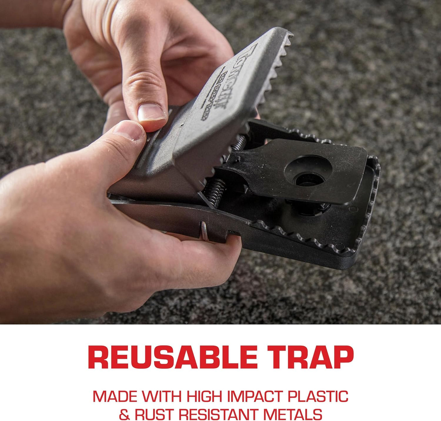 Tomcat Rat Snap Trap, 1 Rat Size Trap - Reusable - Effectively Kill Ra