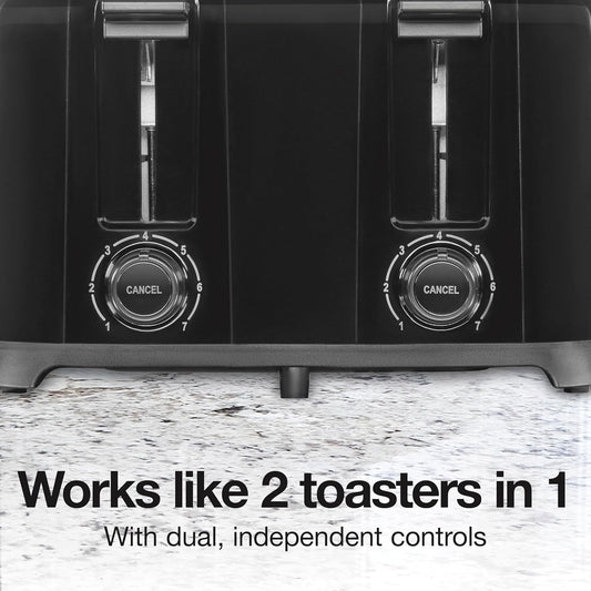 Proctor Silex 4 Slice Toaster with Extra Wide Slots for Bagels, Cool-T