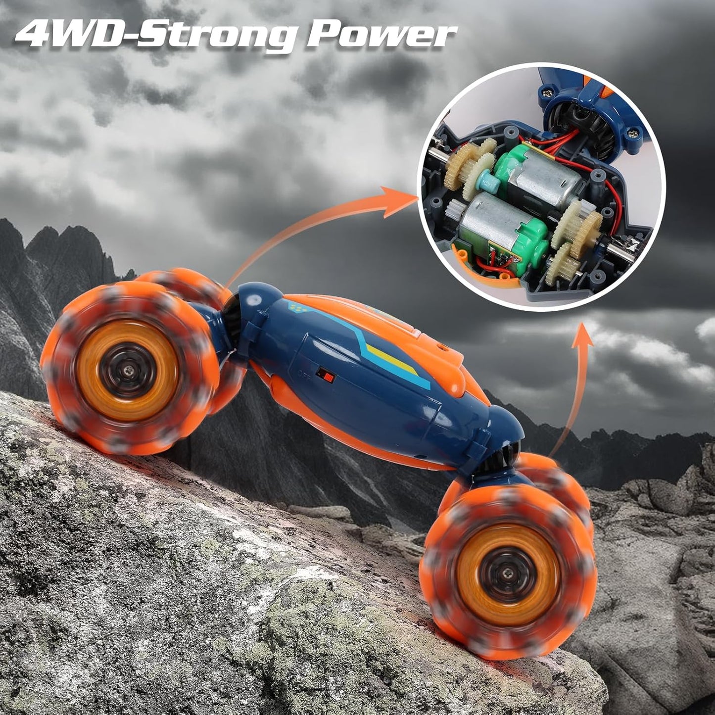 Gesture Sensing RC Stunt Car - Boys Girls Toys Age 6-8-12, 4WD Hand Co