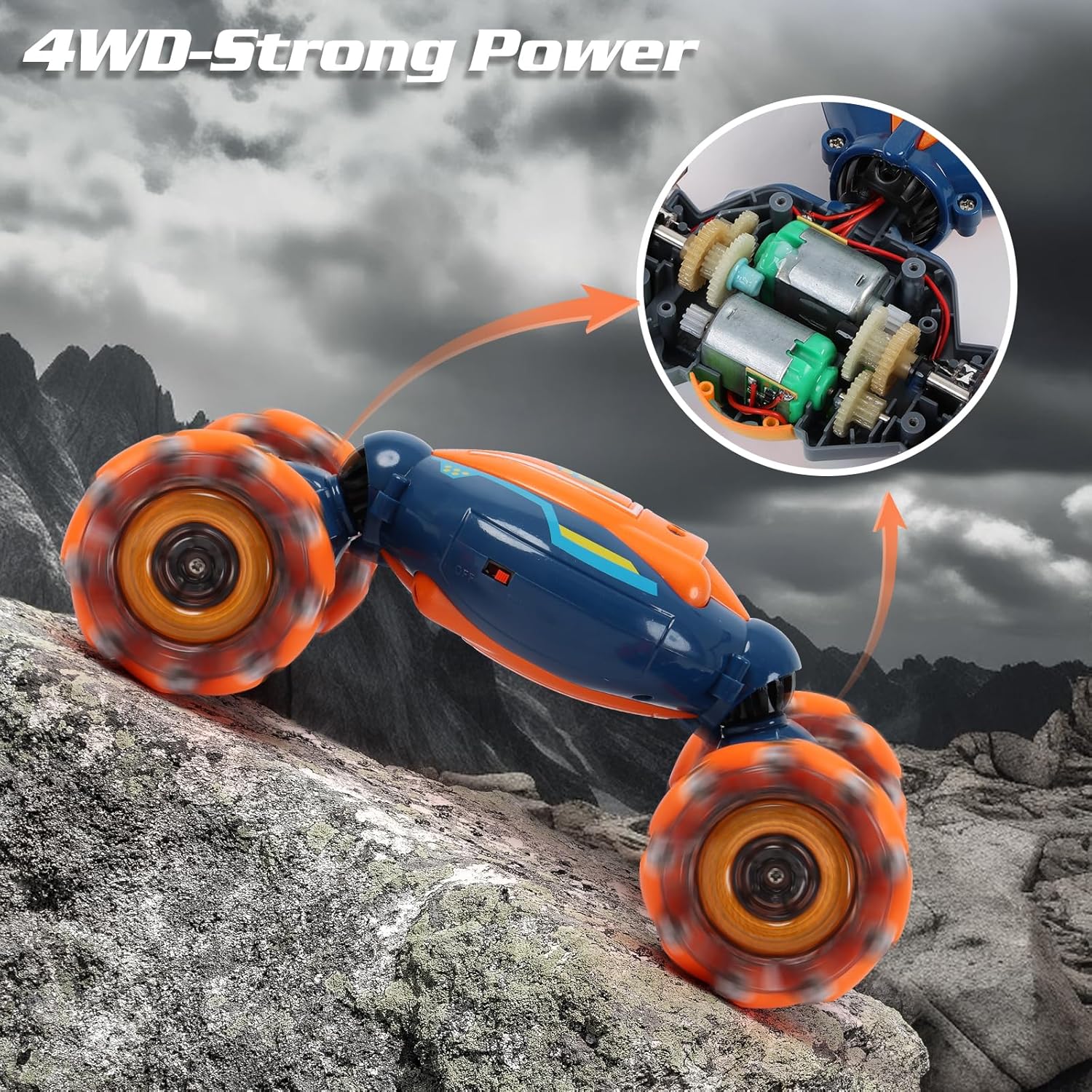 Gesture Sensing RC Stunt Car - Boys Girls Toys Age 6-8-12, 4WD Hand Co