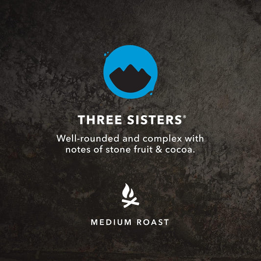 Kicking Horse Coffee, Three Sisters, Medium Roast, Whole Bean, 10 oz