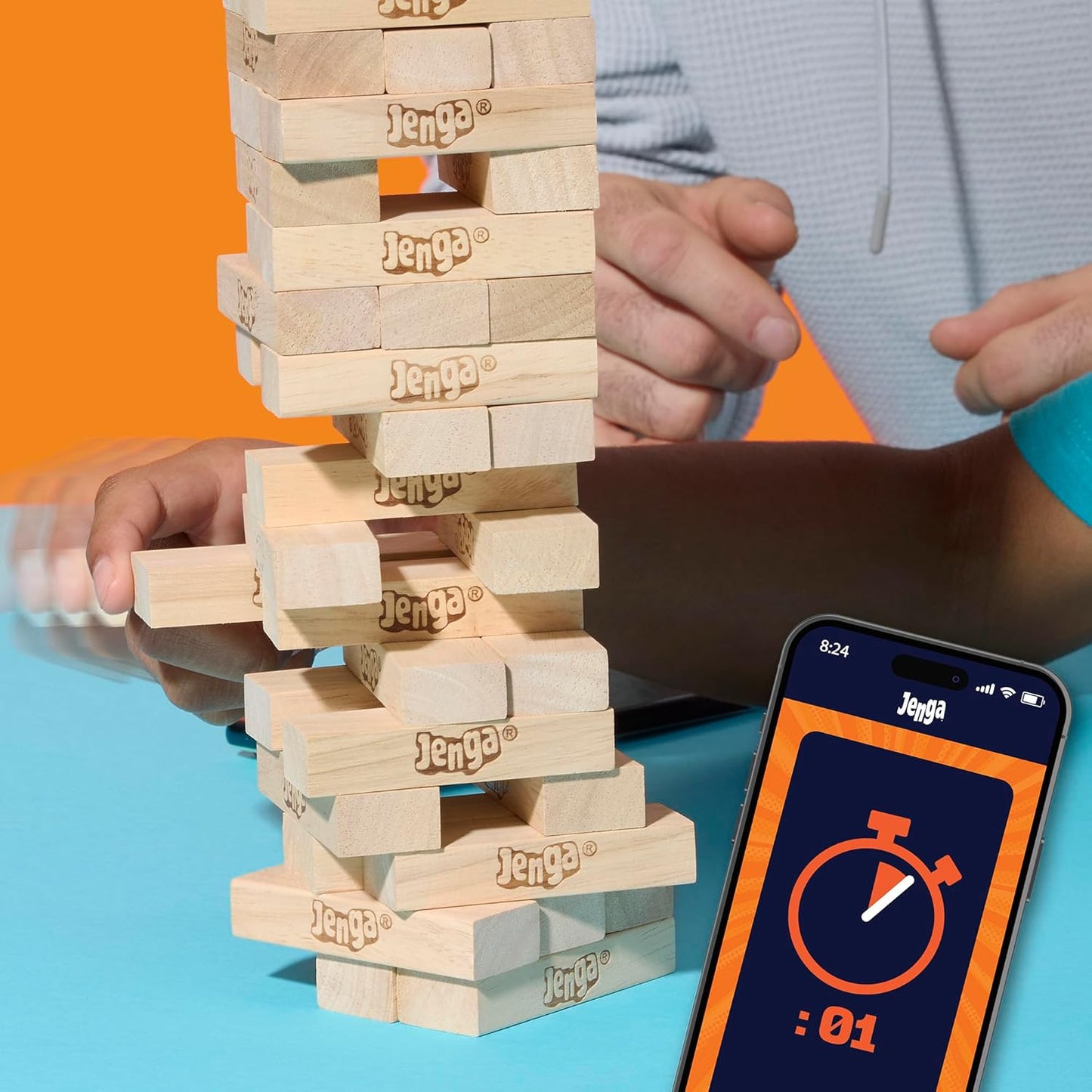 Official Hasbro Games Jenga Game | Digital Die for 6 More Ways to Play