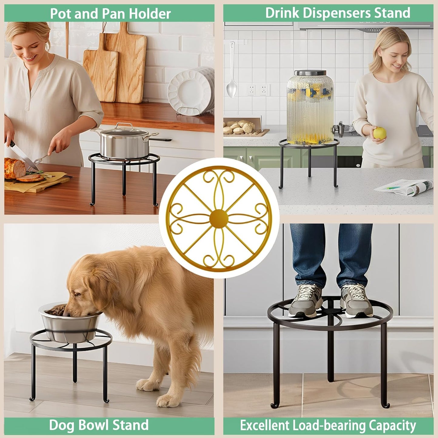 5 Pack Metal Plant Stand Home Flower Stand Shelf for Multiple Display 