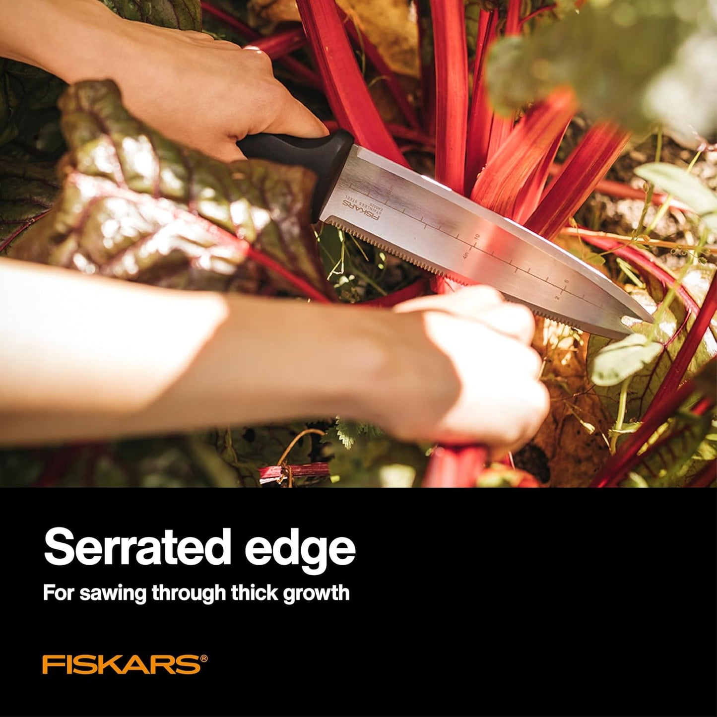 Fiskars Hori Hori Garden Knife with Sheath, Multi-Purpose Heavy Duty G