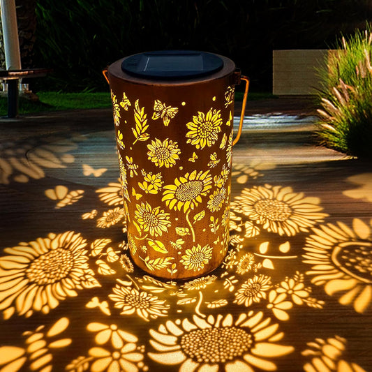 Birthday Gifts for Women Mom Grandma, Sunflower Solar Lanterns Outdoor