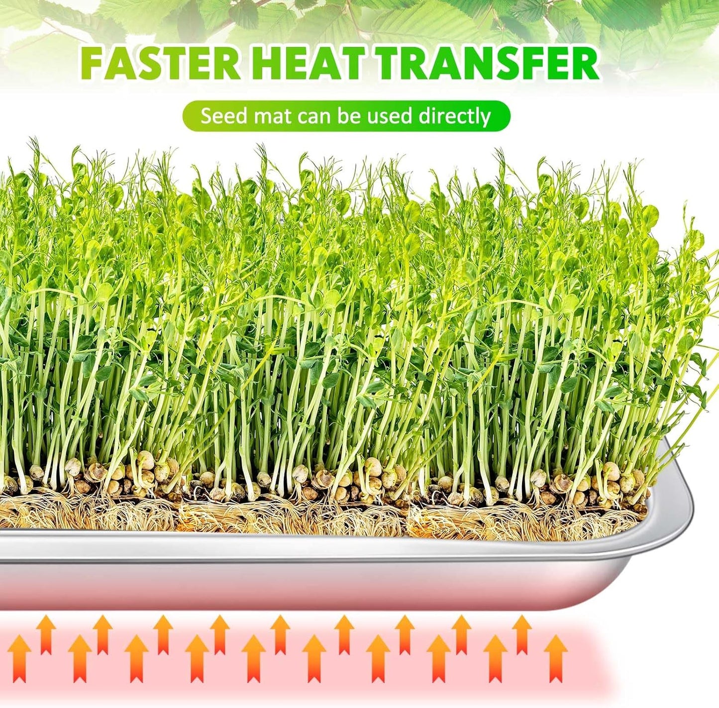 10 Pcs Stainless Steel Seed Starter Tray, Stainless Metal Garden Trays