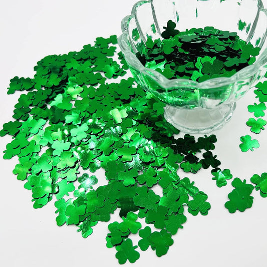 Thousands Pcs Green Confetti Glitter St. Patrick's Day Lucky Clover Sh