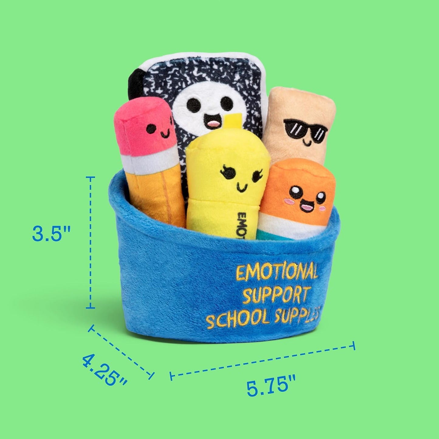 Emotional Support School Supplies Plush by Relatable - Cute Stuffed An
