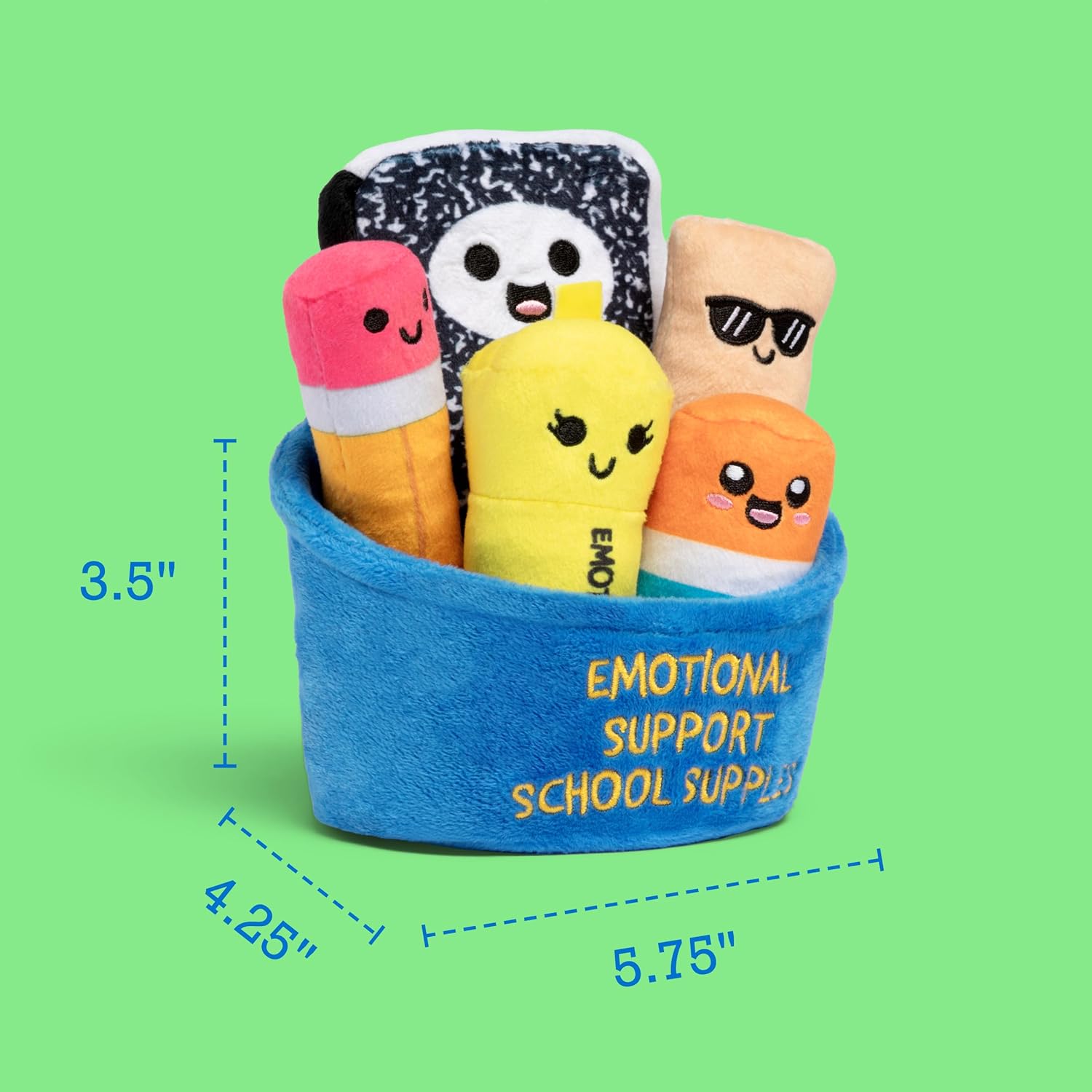 Emotional Support School Supplies Plush by Relatable - Cute Stuffed An