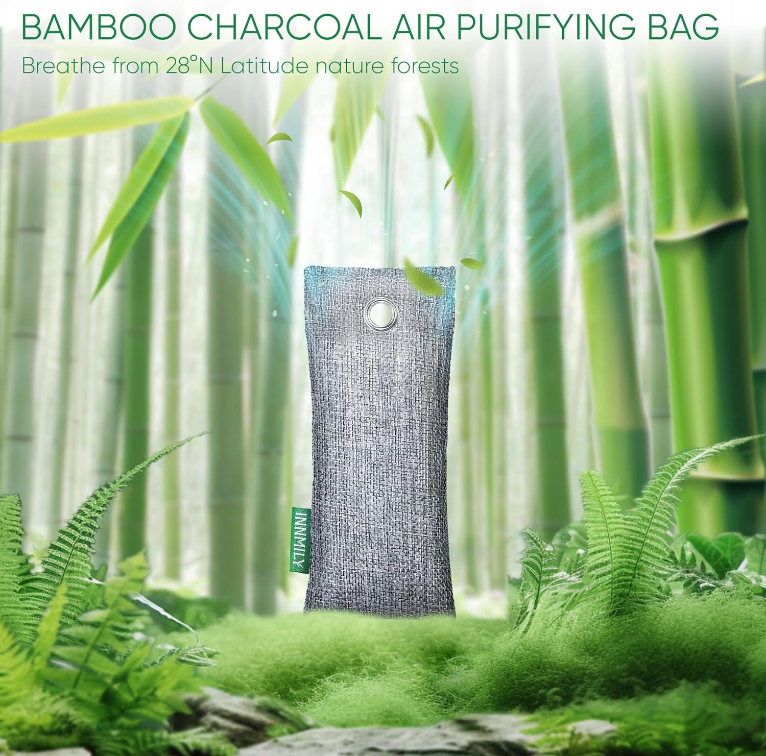 Activated Charcoal Odor Absorber, 6 Pack Natural Shoe Odor Eliminator,