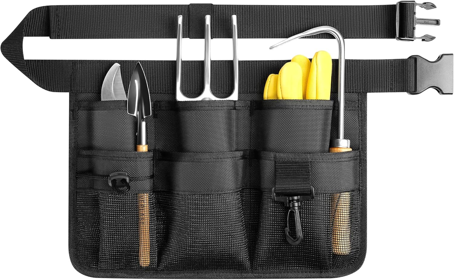 Garden Apron for Women, Adjustable Tool Belt with 8 Pockets - Heavy Du