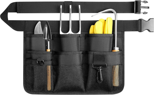 Garden Apron for Women, Adjustable Tool Belt with 8 Pockets - Heavy Du