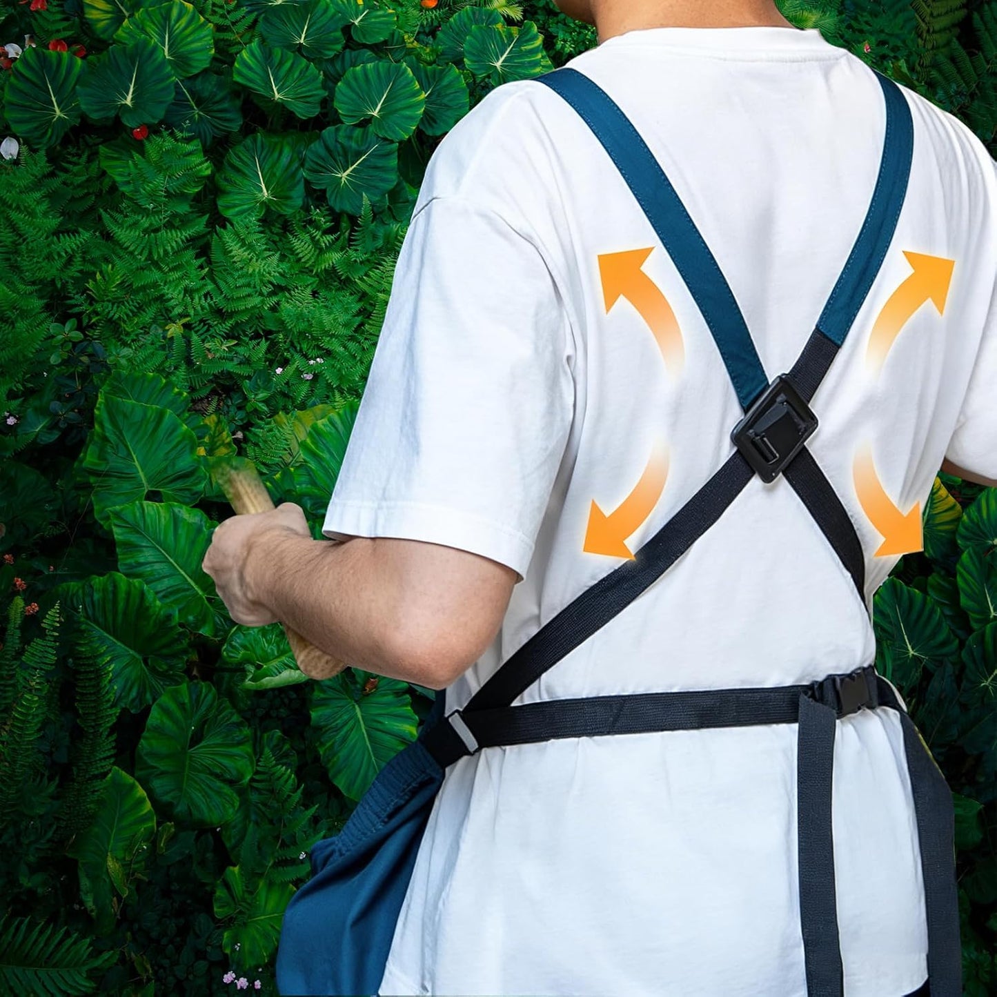 Gardening Apron with Pockets Canvas Garden Harvest Aprons for Women & Men, Gardening Tool Belt for Outdoor Picking