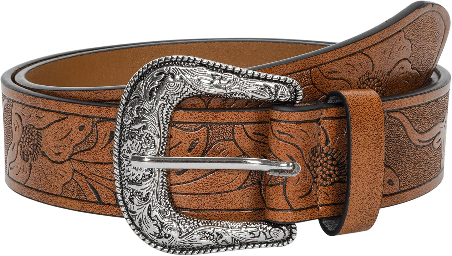 INOGIH Adjustable-Vintage-Western-Cowboy-Belt Women Men - Cowboy-Style