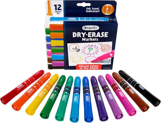 Crayola Take Note Dry Erase Markers for School (12ct) Essential Easter