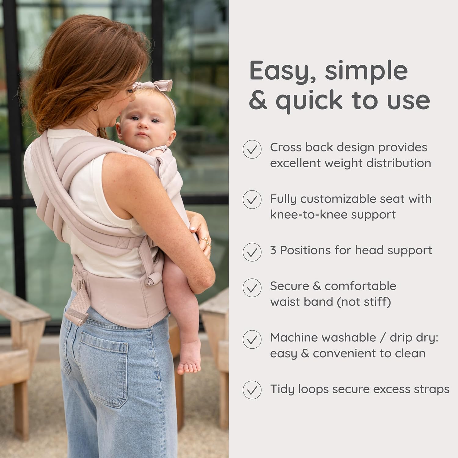 Infantino Honey Blossom Baby Carrier, Ergonomic Infant to Toddler Carr