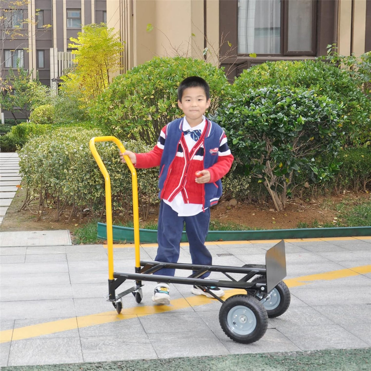 Garden Cart Outdoor Utility Wagon with Solid Wheels Beach Wagon,All Te