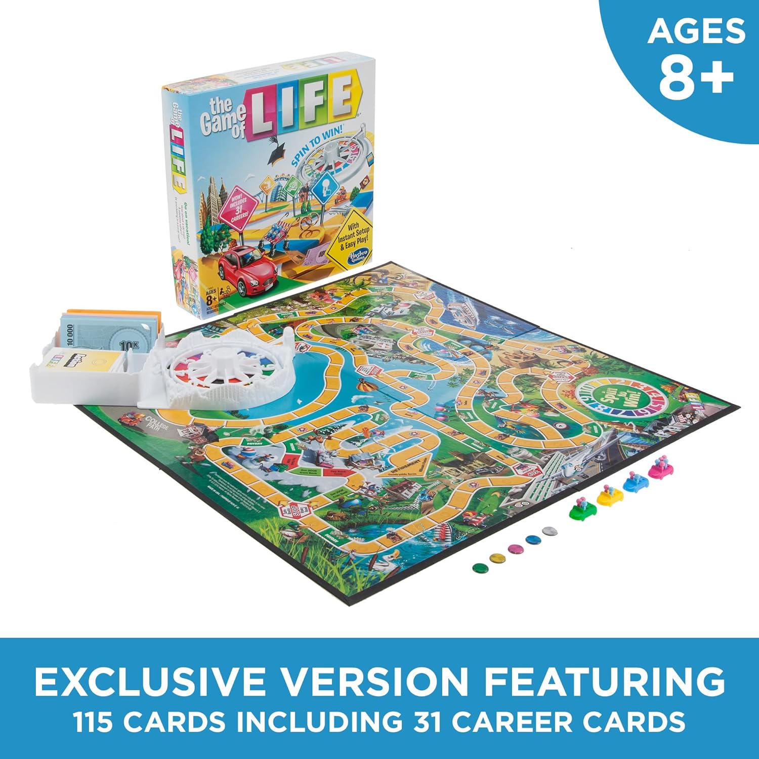 Hasbro Gaming The Game of Life Board Game, Family Games for Kids Ages 