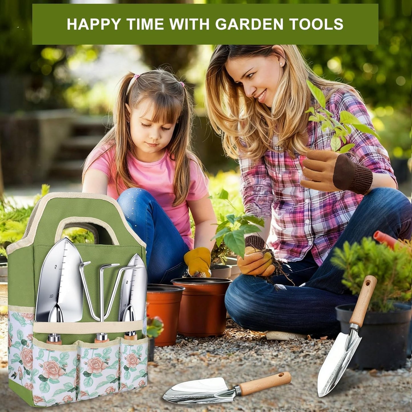 Kynup Garden Tools, 7 Piece Gardening Gift for Women, Gardening Tool K