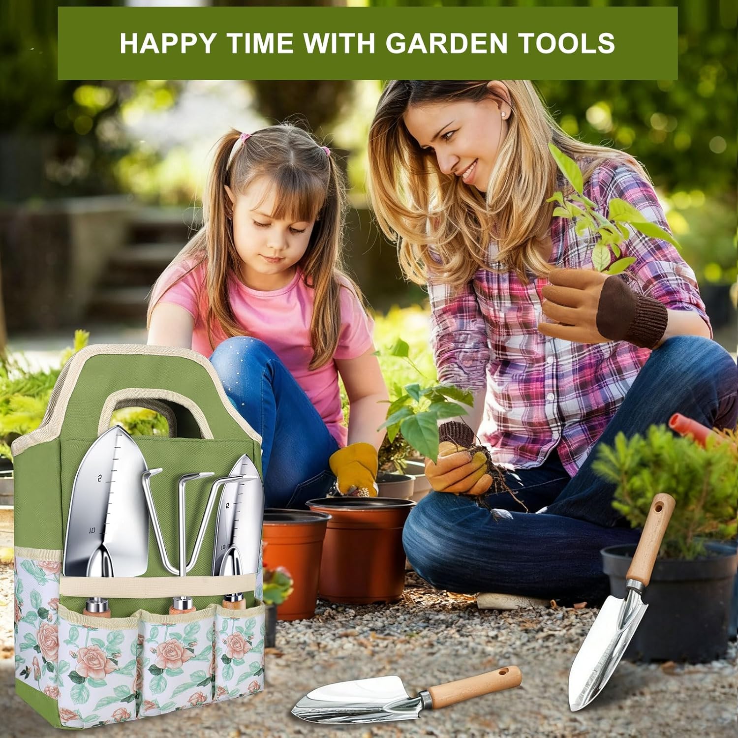 Kynup Garden Tools, 7 Piece Gardening Gift for Women, Gardening Tool K