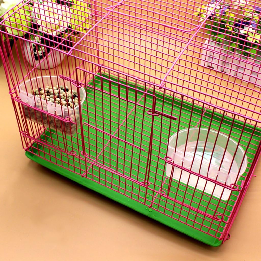 5 Pcs Bird Water Feeder Dishes Bowl for Cage Cups Hanging Food Cup Birdcage Bowls Pet Supplies for Small Dogs