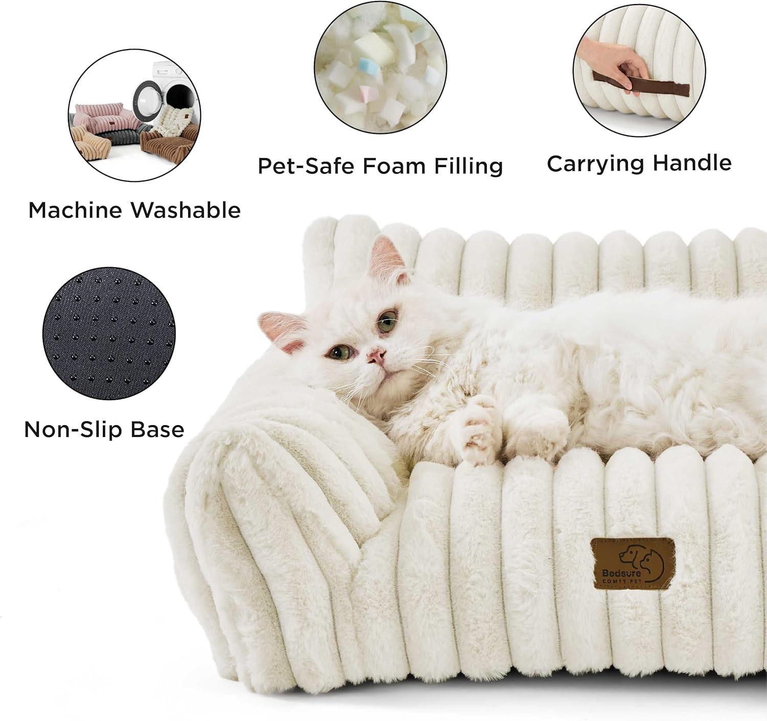 Bedsure ComfyFleece™ Cute Cat Couch for Pets - As Seen on TV on Good D