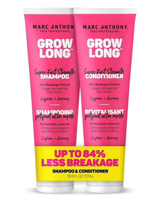 Marc Anthony Shampoo and Conditioner Gift Set, Grow Long Biotin - Anti