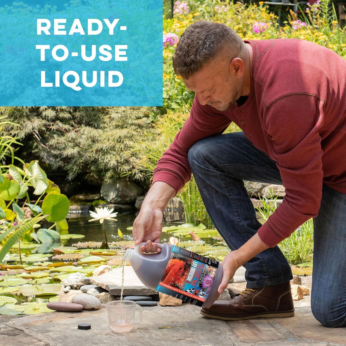 MICROBE-LIFT PL Pond and Outdoor Water Garden Cleaner, Safe for Live K