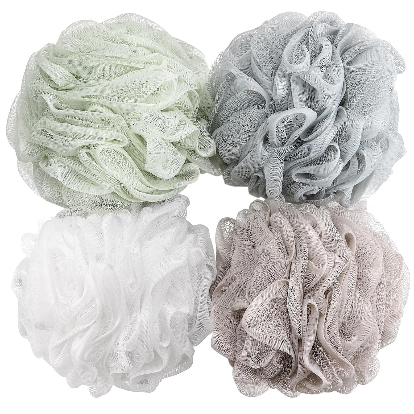 BTYMS Bath Sponge Shower Loofahs 60g Mesh Pouf Bath Scrunchies Body Wa