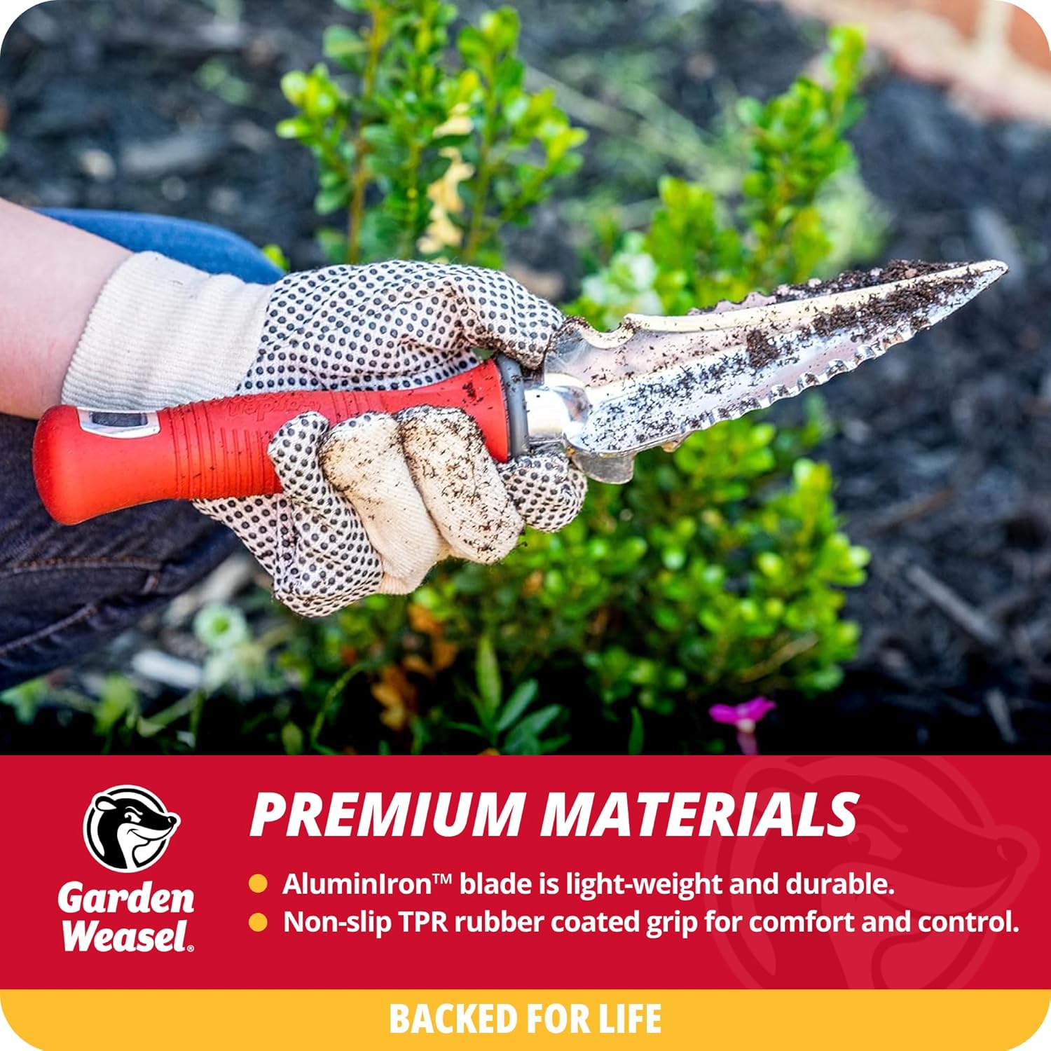 Garden Weasel Multi-Use Transplanter | Dig, Cultivate, Plant, Weed | P