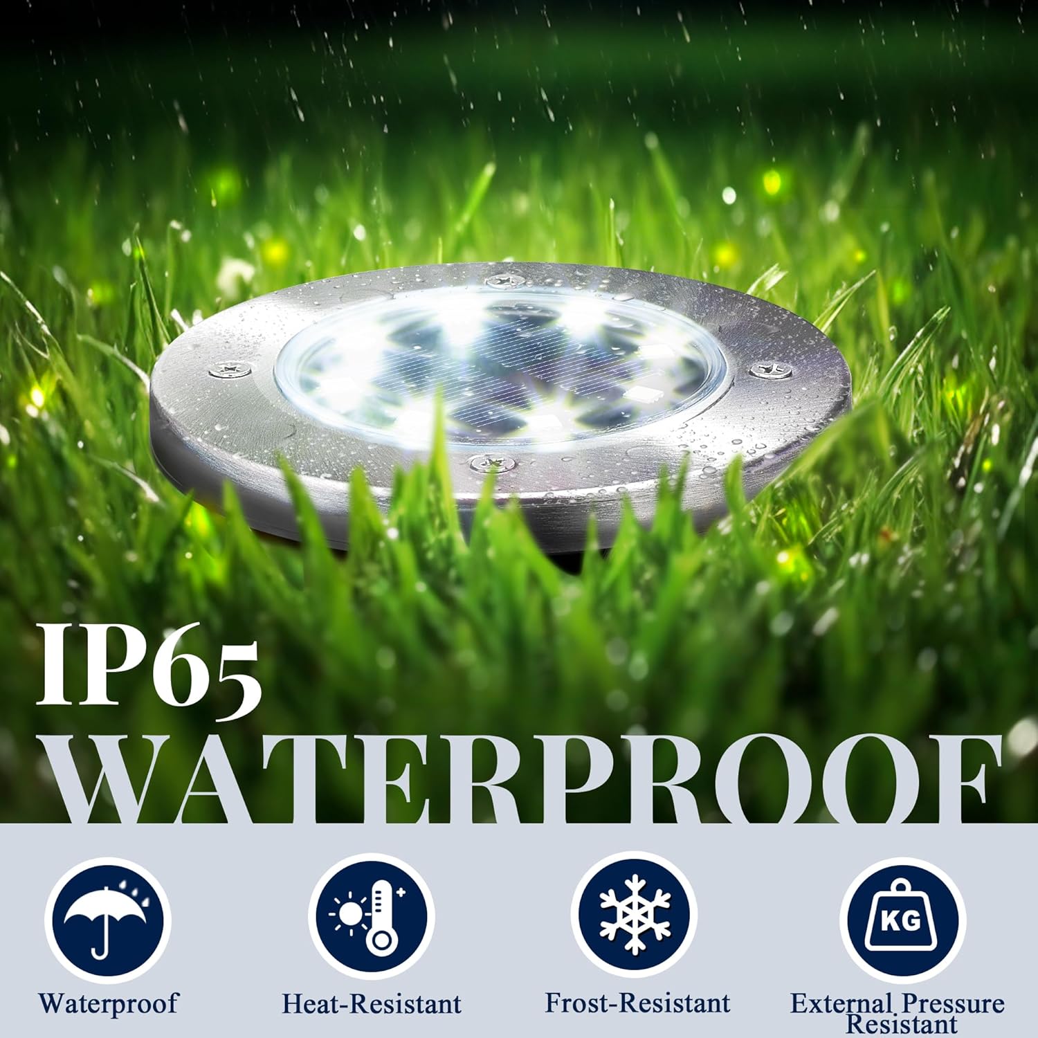 SOLPEX Solar Lights Outdoor Waterproof, 12 Pack Solar Ground Lights, S