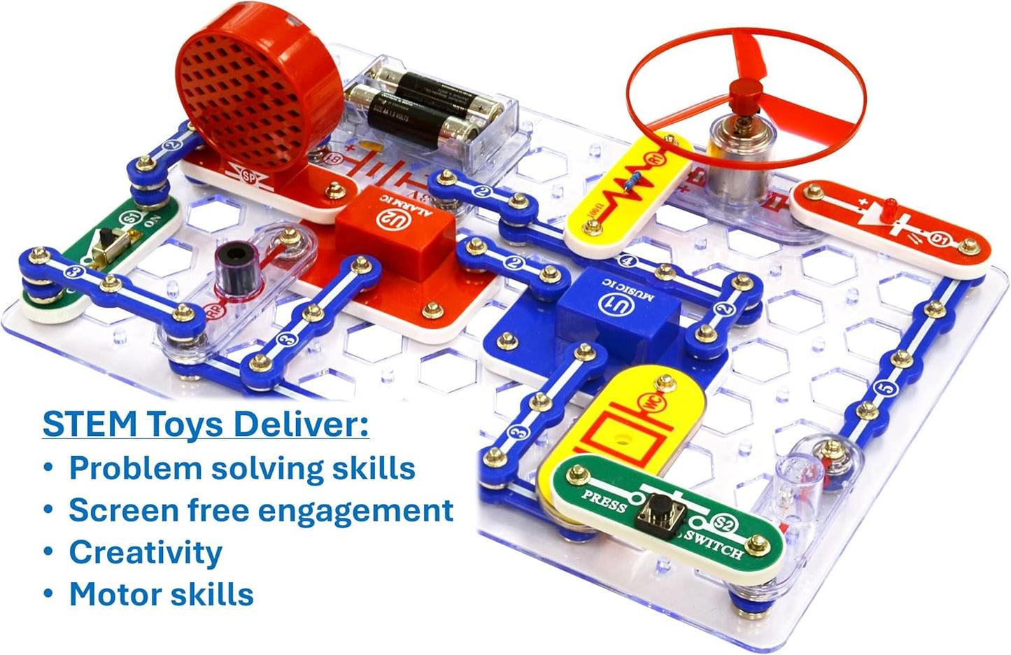 Snap Circuits Jr. SC-100 Electronics Exploration Kit, Over 100 Project