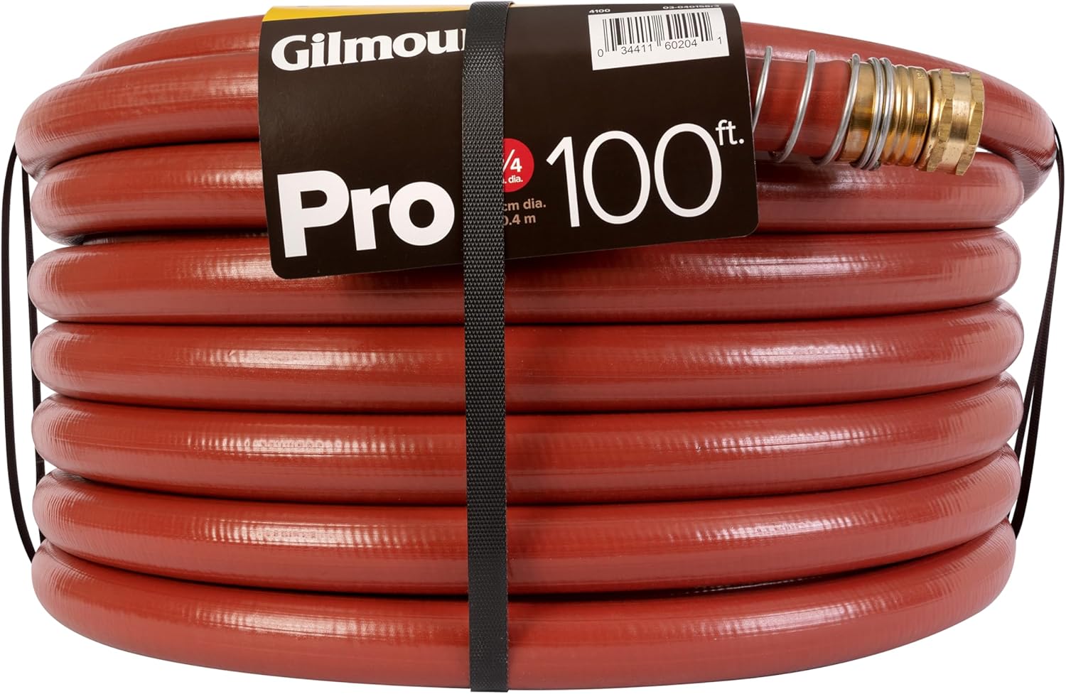 Gilmour Pro Commercial 3/4" x 100' Heavy Duty Water Hose, Durable and 