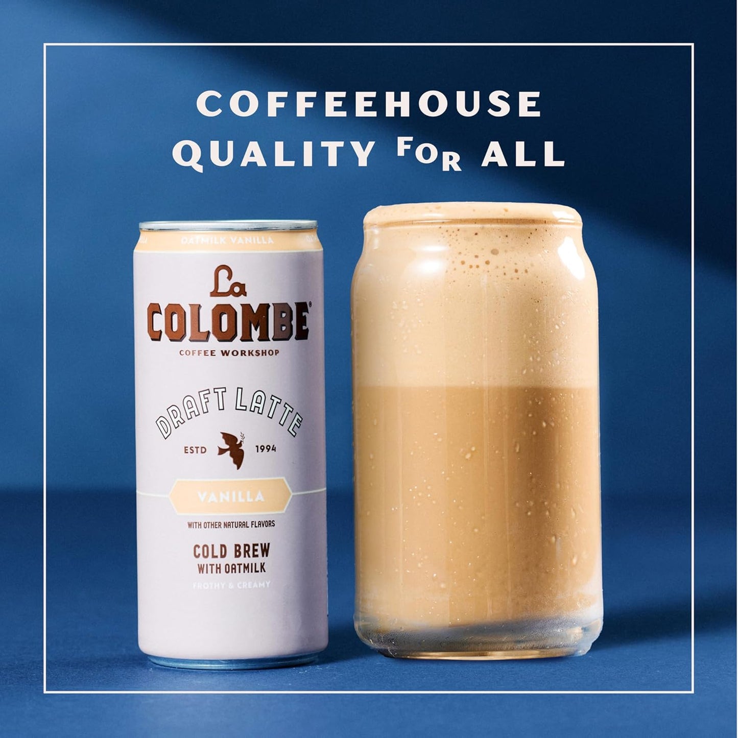 La Colombe Coffee, Oatmilk Vanilla Latte, 11 fl oz Cans (Pack of 12), Coffeehouse Quality Cold Brew, Specialty Grade Coffee Beans, Ready-to-Drink On-the-Go
