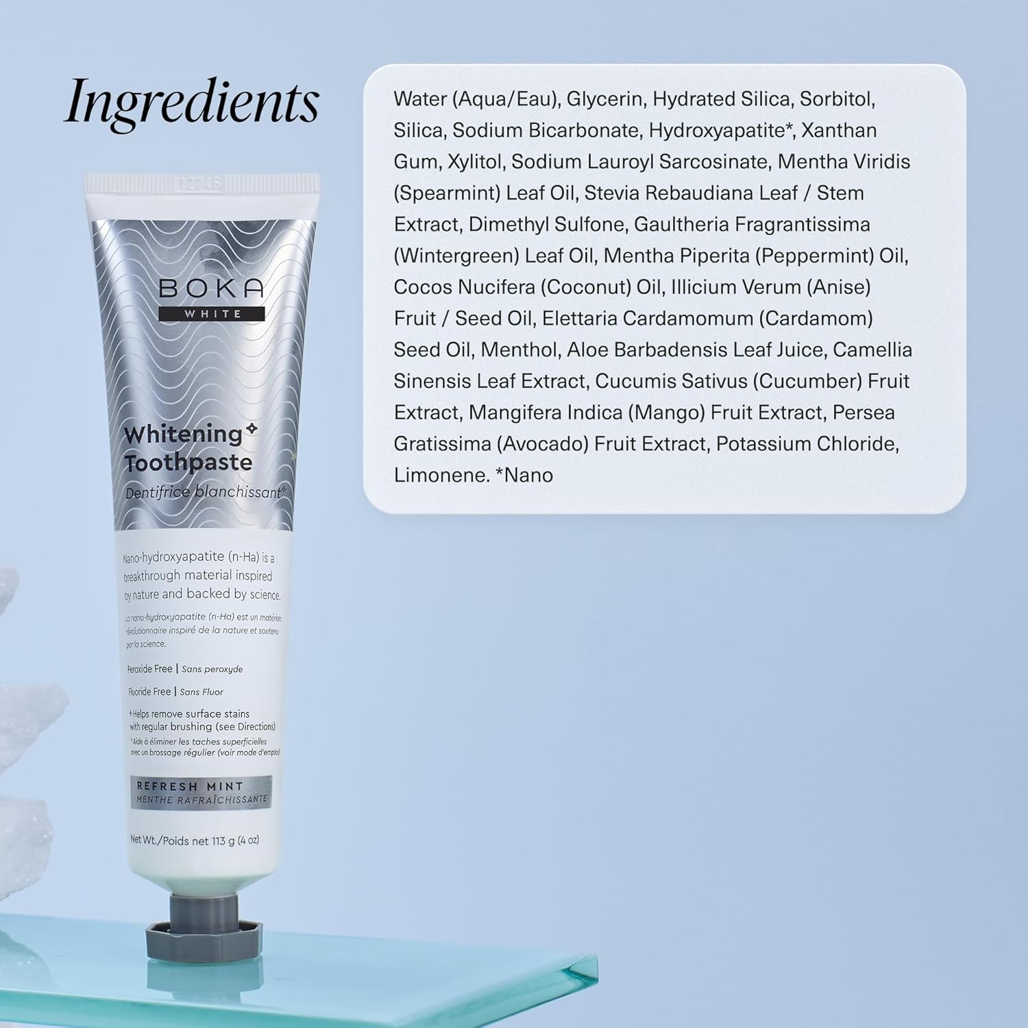 Boka Fluoride Free Toothpaste, Nano Hydroxyapatite Toothpaste, Appropr
