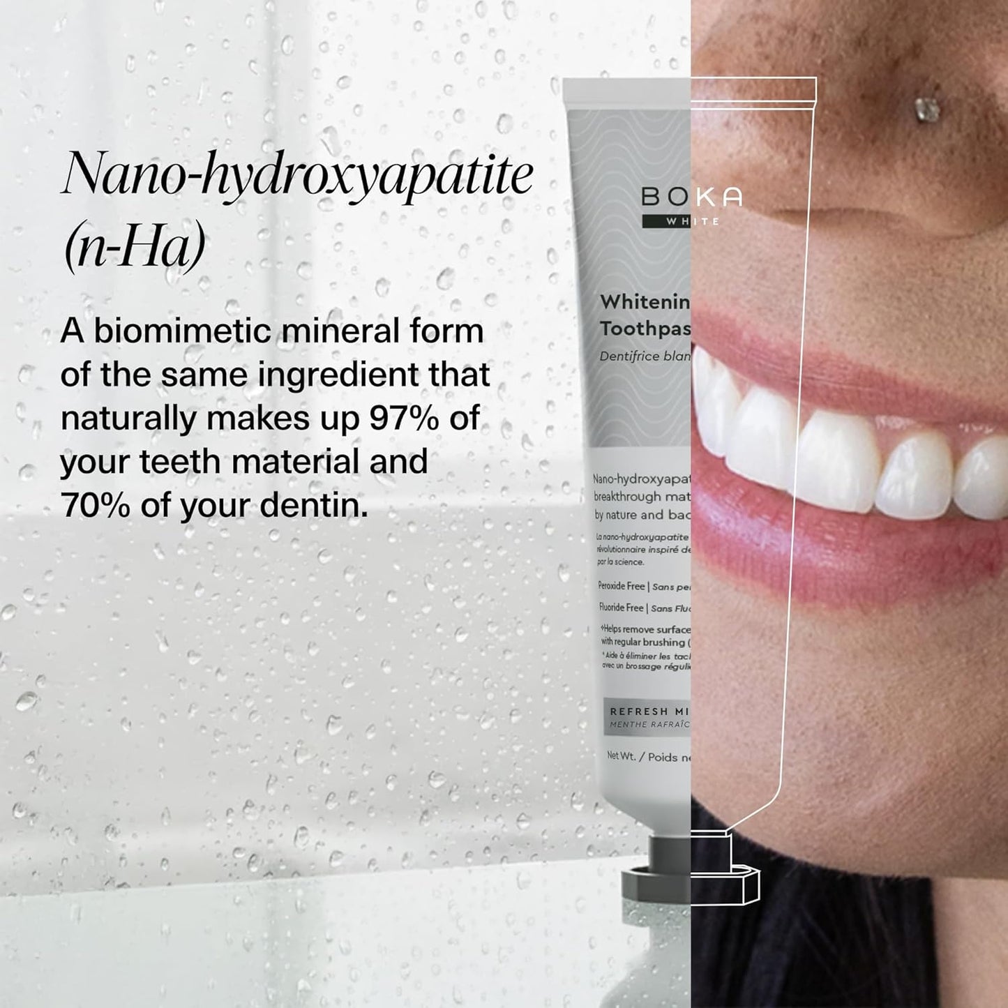 Boka Fluoride Free Toothpaste, Nano Hydroxyapatite Toothpaste, Appropr
