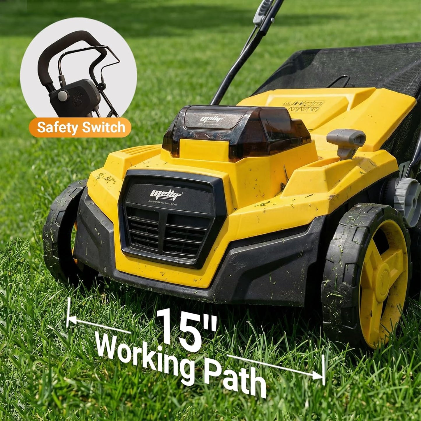 40V Cordless Brushless 15IN Scarifier & Dethatcher Compatible with Dew