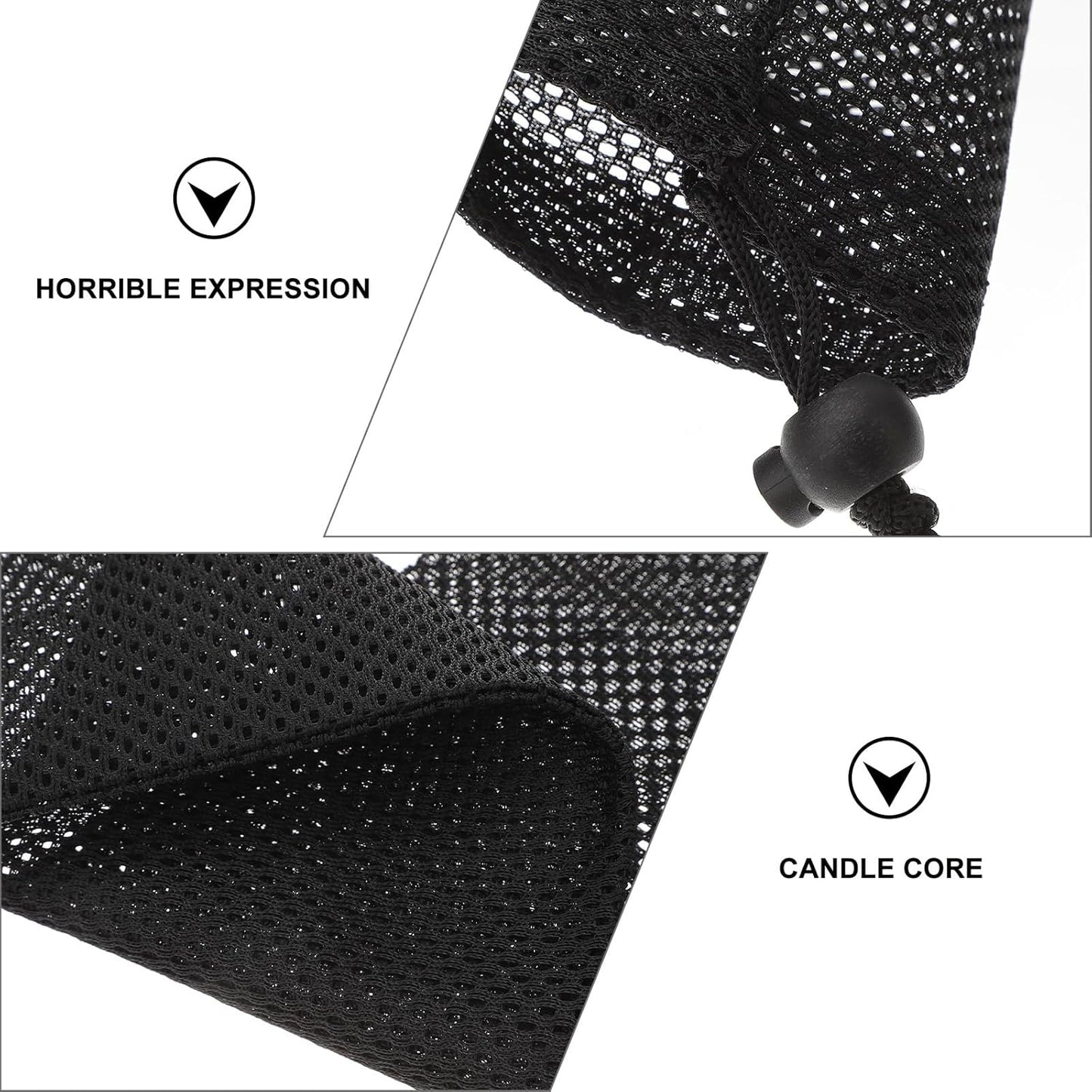 Mipcase 6Pcs Finch Feeder Socks : Polyester Hanging Mesh Bird Feeder Bag for Wild Birds Outdoor Backyard Seed & Suet Pouch, 15.72X3.89X0.04inch (Black)