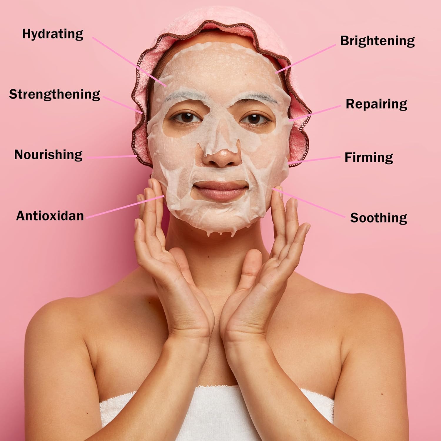 40 Pack Collagen Face Masks Skincare Bulk for All Skin Types,Hydrating