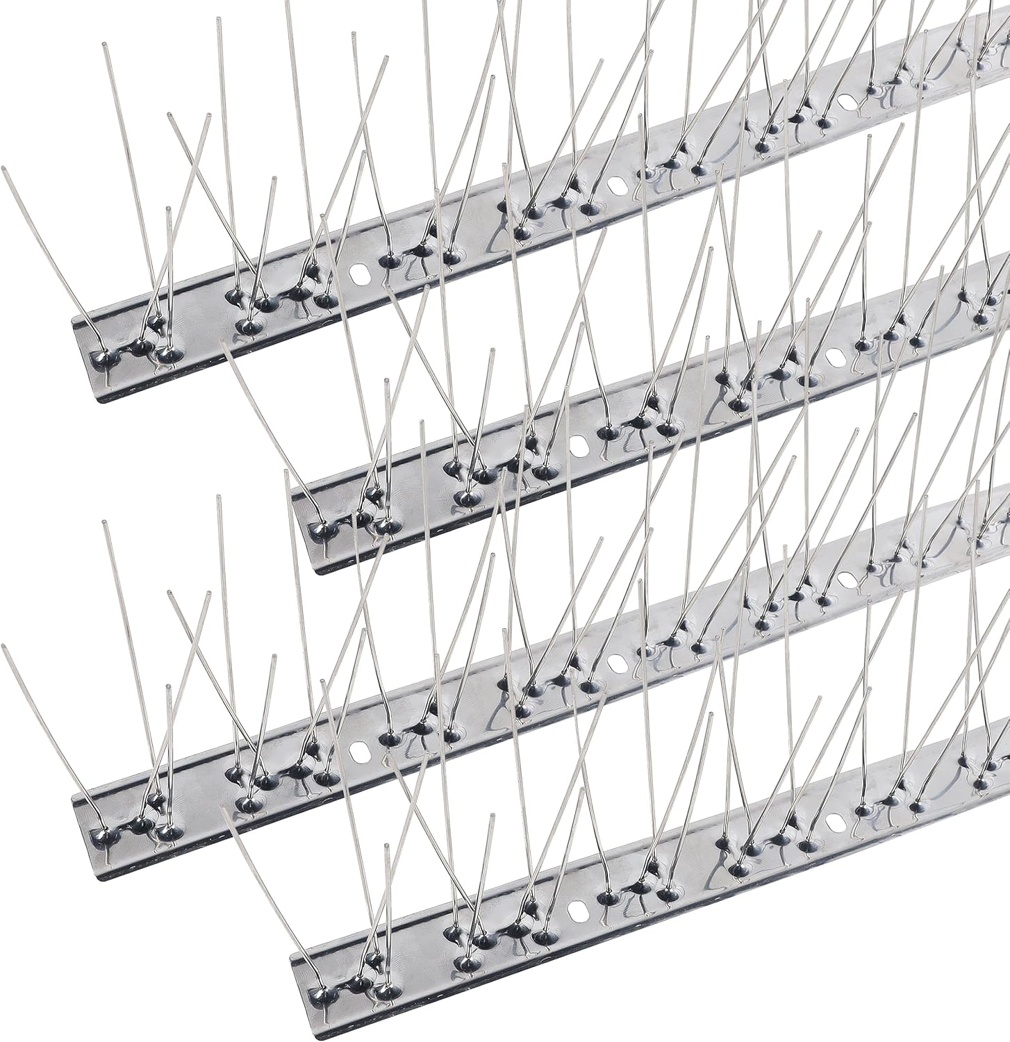 Hausse Stainless Steel Bird Spikes 4 Pack, Squirrel Small Birds Pigeon