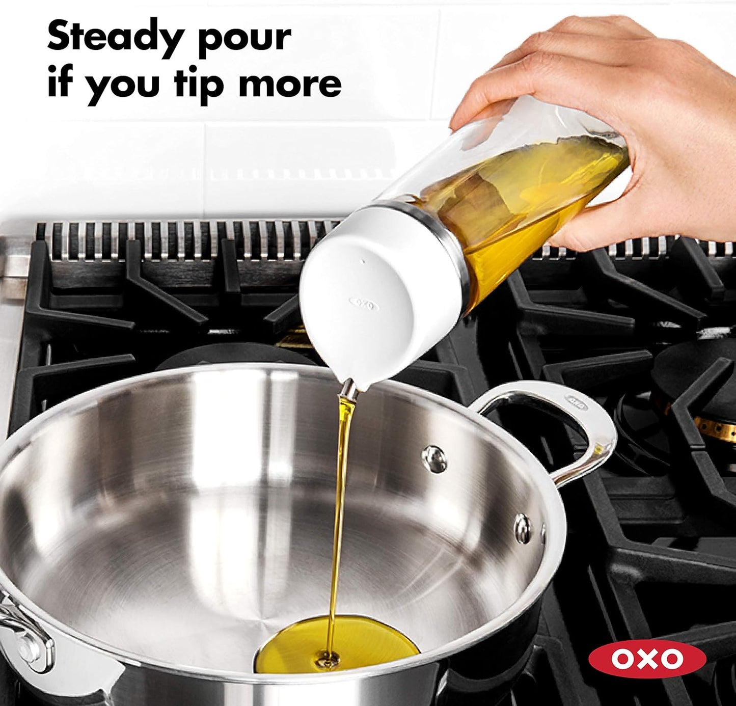 OXO Good Grips 12 oz Precision Pour Glass Oil Dispenser | Precision Pour