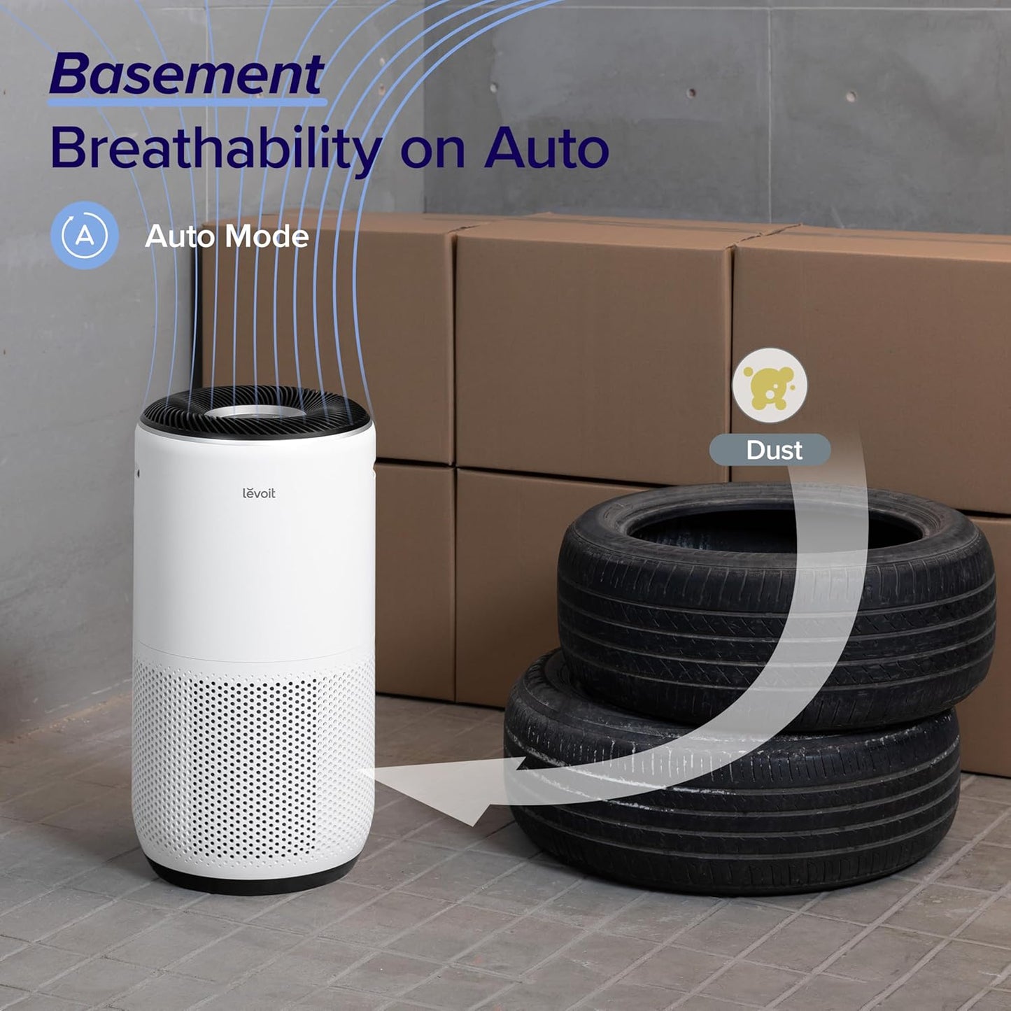 LEVOIT Air Purifiers for Home Large Room Up to 1733 Ft² With HEPA Slee