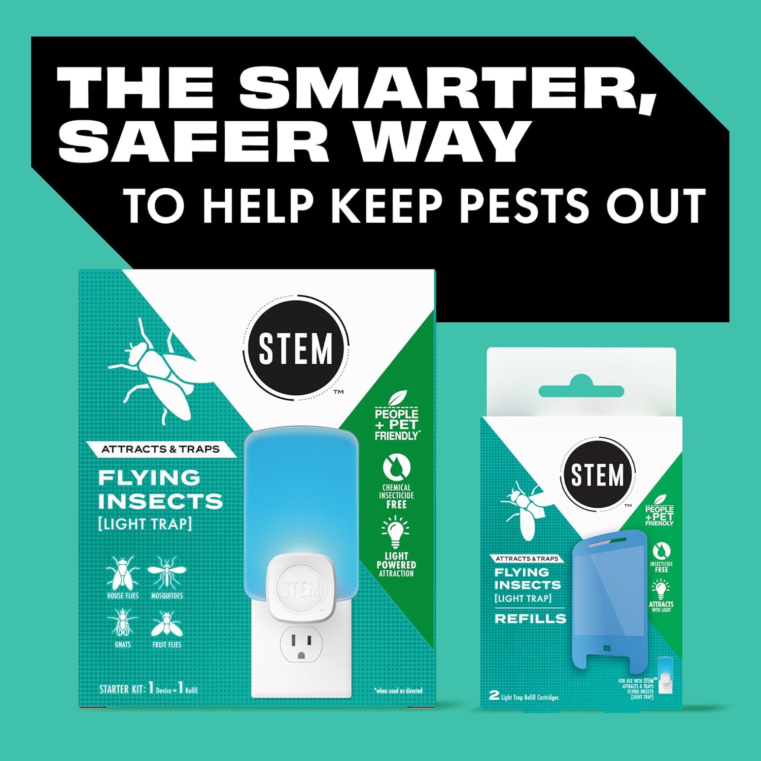 STEM Insect Trap - Indoor Fruit Fly & Gnat Pest Control for House, Hom