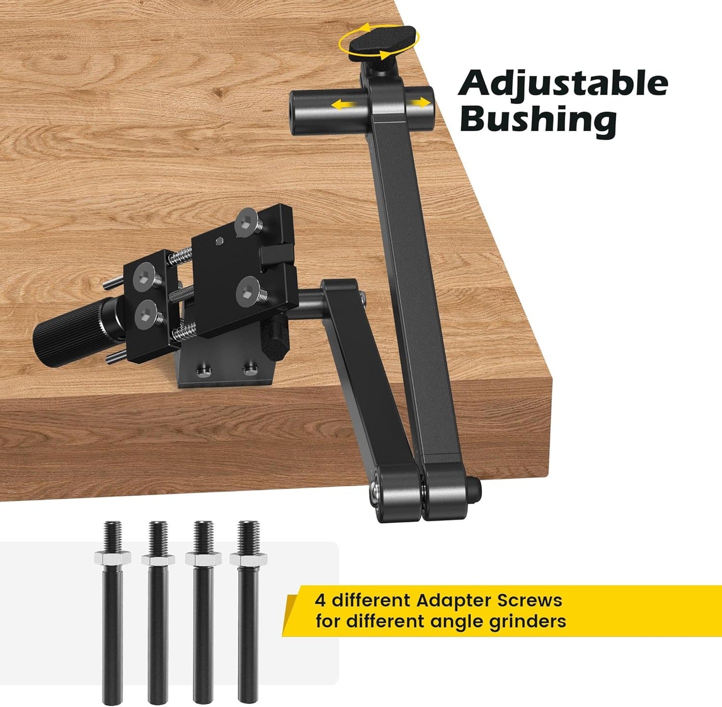 [Updated] Lawn Mower Blade Sharpener 15°-45° Adjustable Frame with Bal