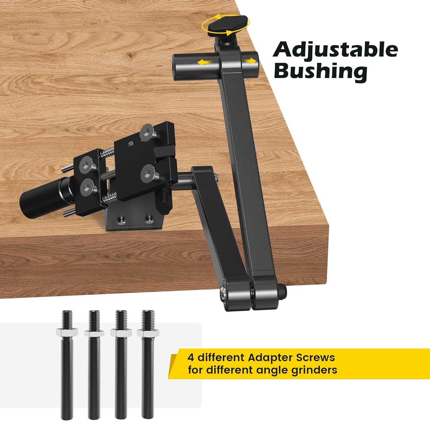 [Updated] Lawn Mower Blade Sharpener 15°-45° Adjustable Frame with Bal