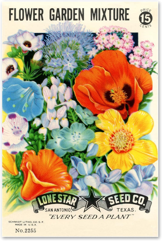 Vintage Garden Seed Packet Digital Print (multiple poster sizes) (8" x 10")
