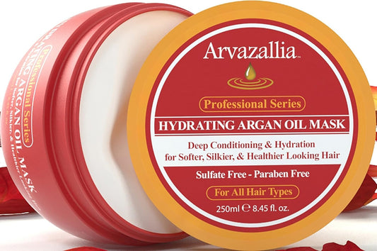 Arvazallia Hydrating Argan Oil Hair Mask and Deep Conditioner for Dry 