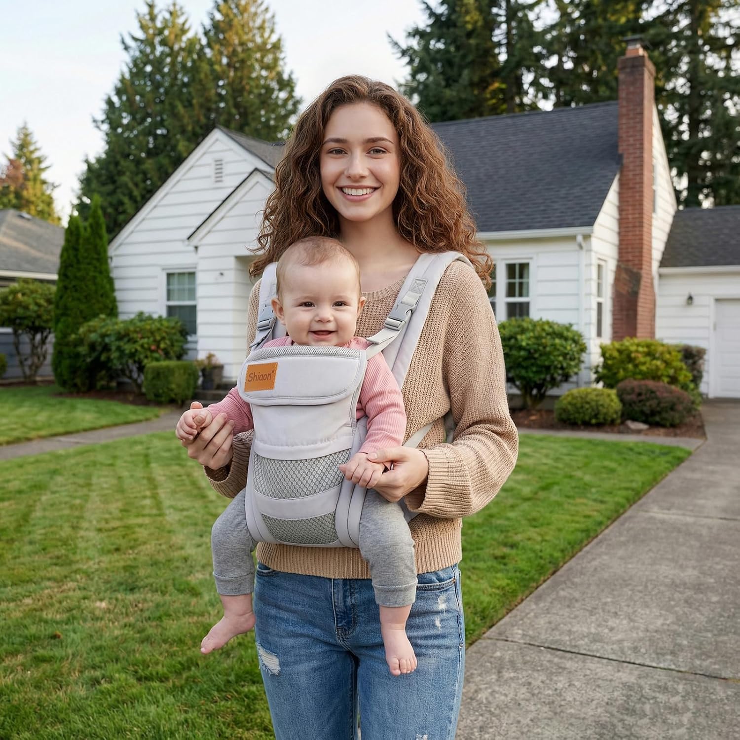 Baby Carrier Newborn to Toddler(7-30lbs), Toddler Carrier with Adjusta