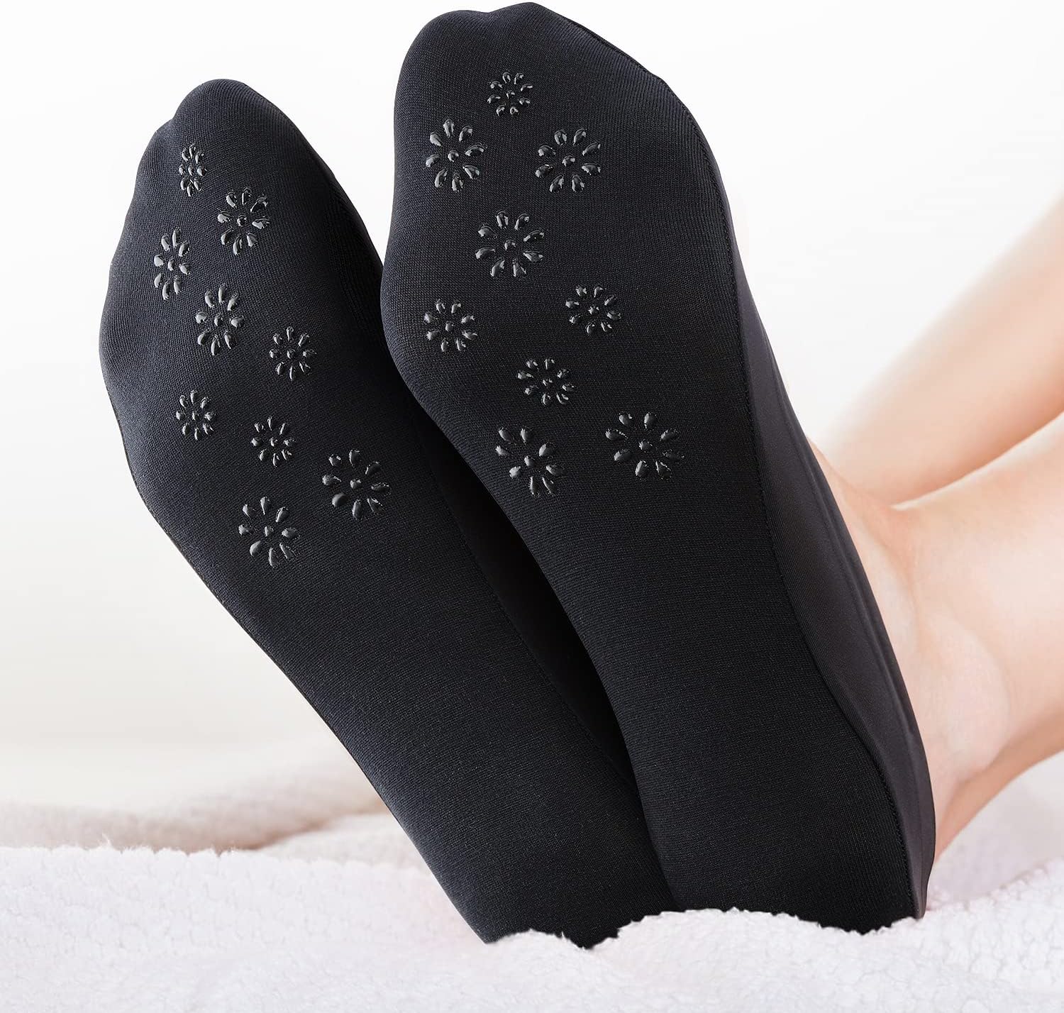 3-9 Pairs No Show Socks Women Nylon Ultra Low Cut Non-Slip Thin Liner 
